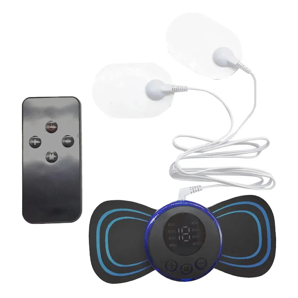 8 Modes Rechargeable Neck Massager with Remote Control EMS