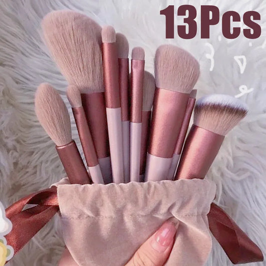 13 PCS Makeup Brushes Set Eye Shadow Foundation Women